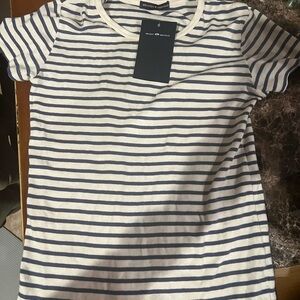 Navy and White Striped T-Shirt
